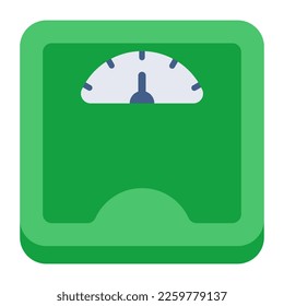 Un diseño de icono de la escala de peso 