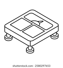 An icon design of weight scale