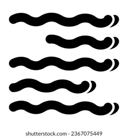 An icon design of wind blowing