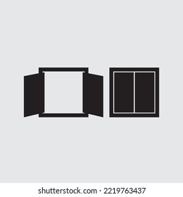 icon design of window open and window close.