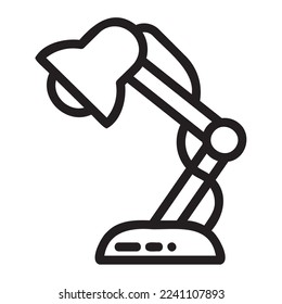 icon Desk Lamp Home and furniture Illustration
