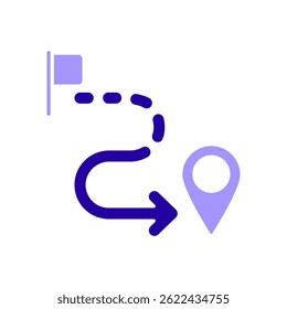 Symbol ein Ziel einzeln auf sauberem Hintergrund.