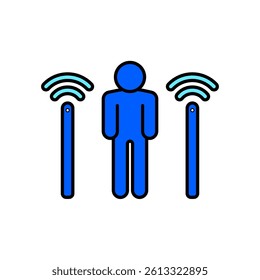 Icon a detector, isolated against a clean background.