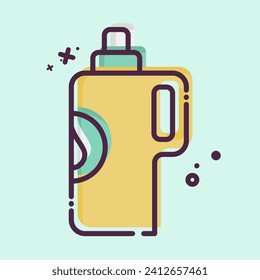 Icon Detergent. related to Laundry symbol. MBE style. simple design editable. simple illustration