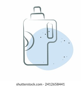 Icon Detergent. related to Laundry symbol. Color Spot Style. simple design editable. simple illustration