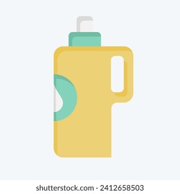 Icon Detergent. related to Laundry symbol. flat style. simple design editable. simple illustration