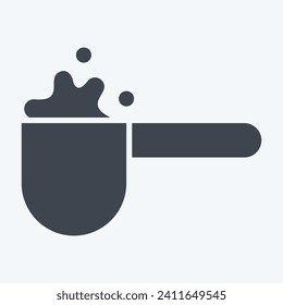 Icon Detergent Scoop. related to Laundry symbol. glyph style. simple design editable. simple illustration