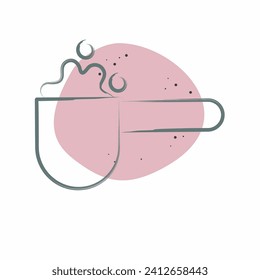 Icon Detergent Scoop. related to Laundry symbol. Color Spot Style. simple design editable. simple illustration
