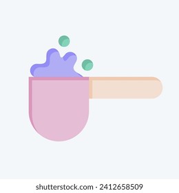Icon Detergent Scoop. related to Laundry symbol. flat style. simple design editable. simple illustration