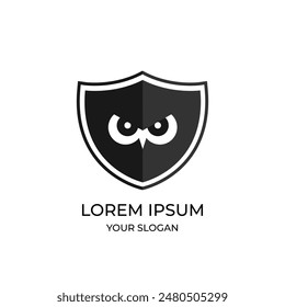 Ikone einer bestimmten Eule. Ein einfaches und modernes Eulenlogo für ein Unternehmen, Unternehmen, Gemeinschaft, Team usw.