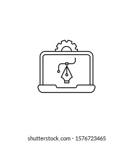 icon development - minimal line web icon. simple vector illustration. concept for infographic, website or app.