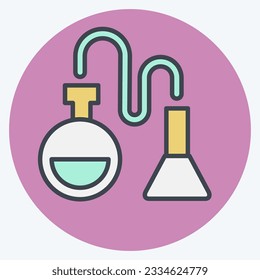 Icon Development Process. related to Art and Media symbol. color mate style. simple design editable