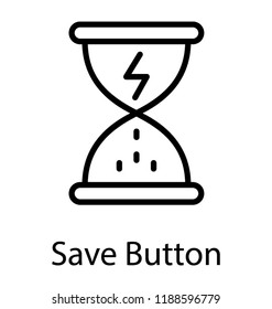 Icon of a device depicting sand clock