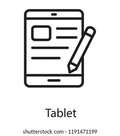 Icon Of A Device Having A Large Touch Screen Depicting Tablet