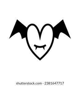 icon devil love halloween, Halloween icon, Spooky, Scary, Horor, Simple and Minimalist icon