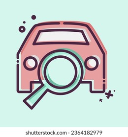 Icon Diagnostic. related to Car ,Automotive symbol. MBE style. simple design editable. simple illustration