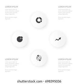 Icon Diagram Set Of Statistic, Increase, Monitoring And Other Vector Objects. Also Includes Statistic, Increase, Segment Elements.