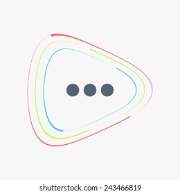 Icon dialog. Flat design style. Made vector illustration