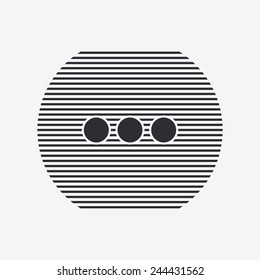 Icon dialog. Flat design style. Made vector illustration