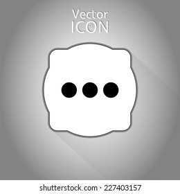 Icon dialog. Flat style. Made in vector
