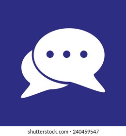 Icon of dialog, vector illustration. 