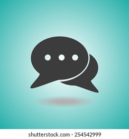 Icon of dialog, vector illustration.