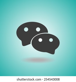 Icon of dialog, vector illustration.