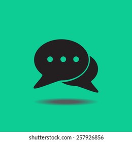Icon of dialog, vector illustration.
