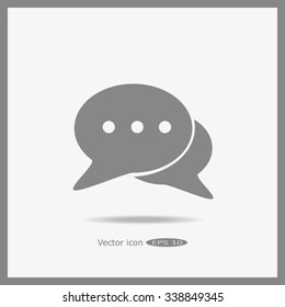 Icon of dialog, vector illustration