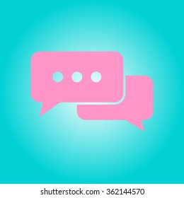 Icon of dialog vector illustration.