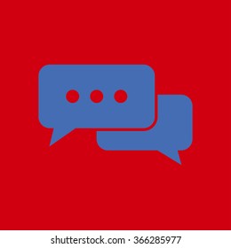 Icon of dialog vector illustration.