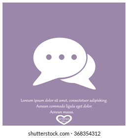Icon of dialog, vector illustration