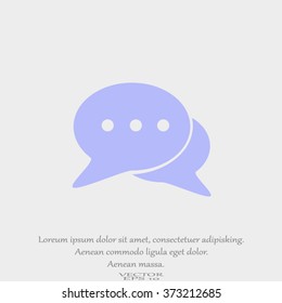 Icon of dialog, vector illustration