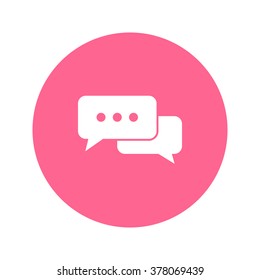 Icon of dialog vector illustration.