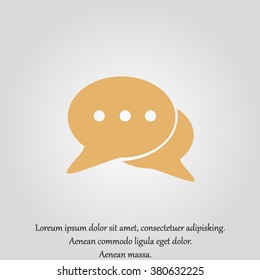 Icon of dialog, vector illustration