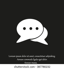 Icon of dialog, vector illustration