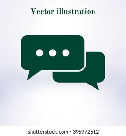 Icon of dialog vector illustration.