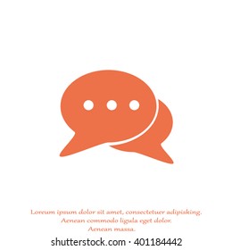 Icon of dialog, vector illustration