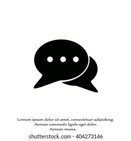 Icon of dialog, vector illustration