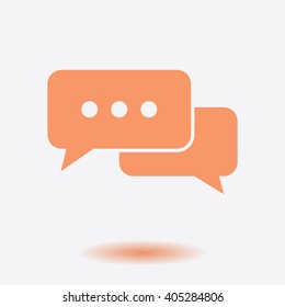 Icon of dialog vector illustration.