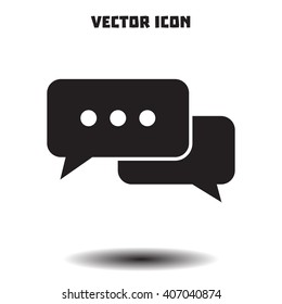 Icon of dialog vector illustration.