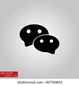 Icon of dialog, vector illustration