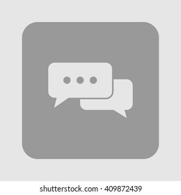 Icon of dialog vector illustration.