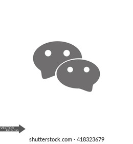 Icon of dialog, vector illustration