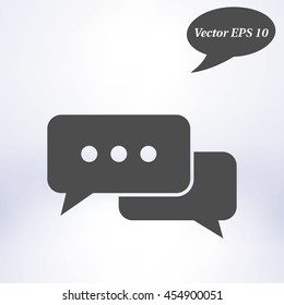 Icon of dialog vector illustration.