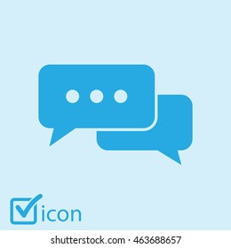 Icon of dialog vector illustration.