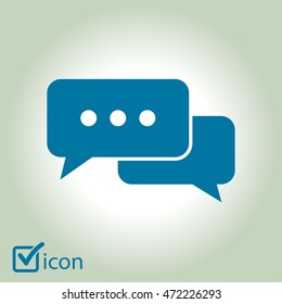 Icon of dialog vector illustration.