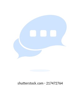 Icon of dialog, vector illustration. Flat design style