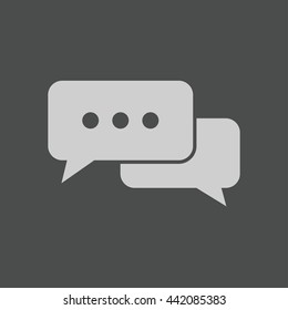 Icon of dialogue vector illustration.