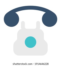 icon dialup using flat style and blue color dominate